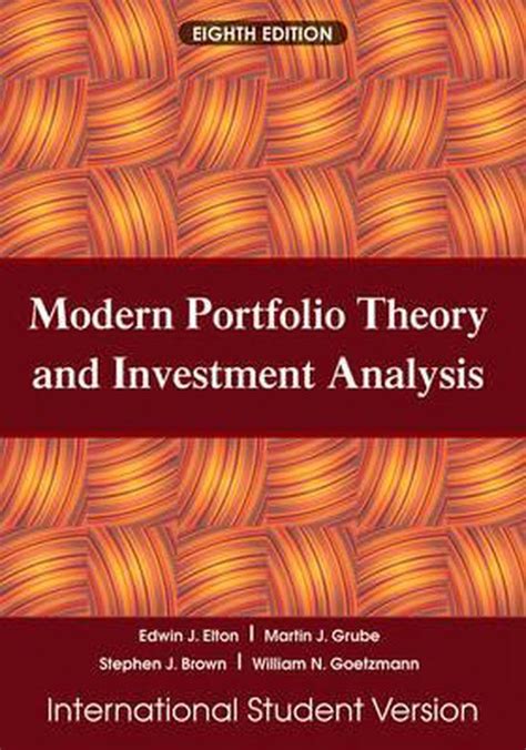 Modern Portfolio Theory and Investment Analysis Reader