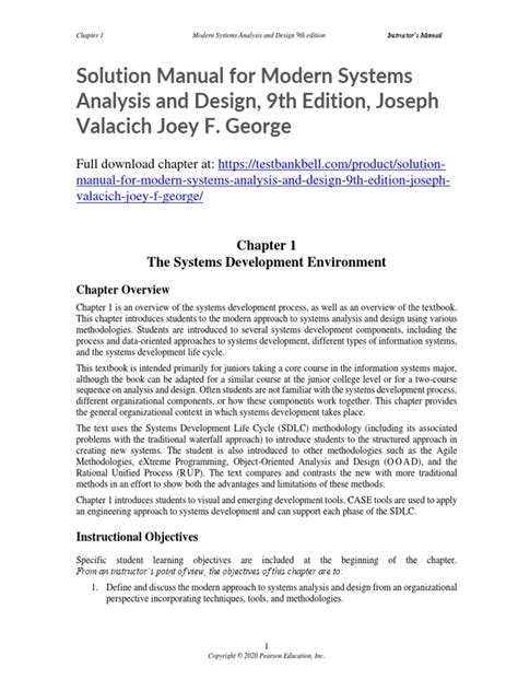 Modern Systems Analysis Design Solution Manual Epub