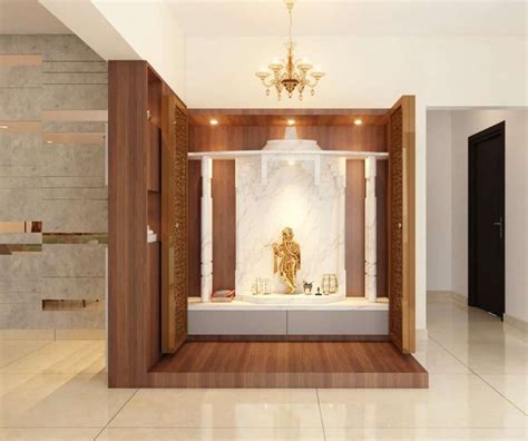 Modern and Serene: A Guide to Designing a Living Room Mandir That Inspires