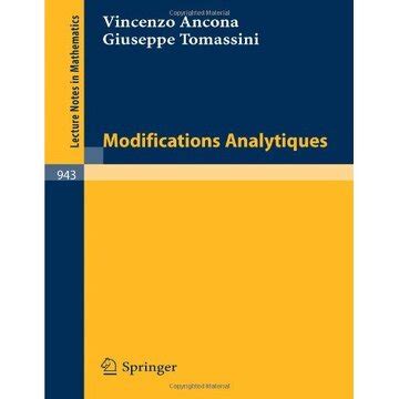 Modifications Analytiques French Edition PDF