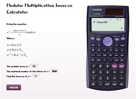 Modular Multiplicative Inverse Calculator: A Comprehensive Guide