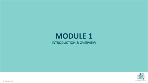 Module 1: