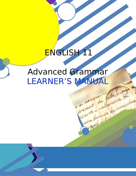 Module 1: Advanced Grammar