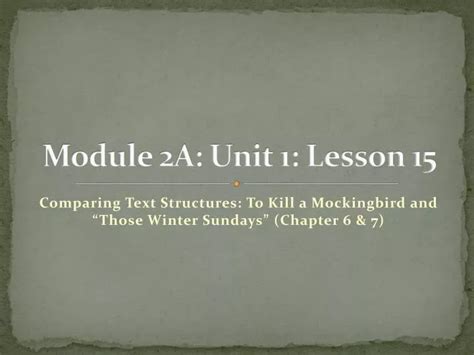 Module 2a Unit 1 Lesson 15 Schoolworld An Edline Solution Kindle Editon