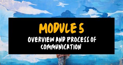 Module 5 Overview