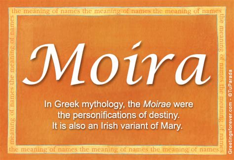 Moira Name Meaning: Unveiling the Etymology and Symbolism