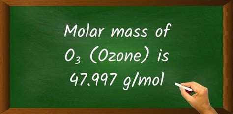 Molar Mass of Ozone