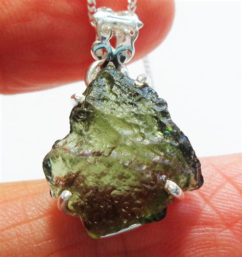 Moldavite Earrings: A Glass Gemstone from Outer Space