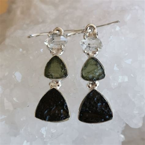 Moldavite Earrings: A Journey to Transformation and Healing