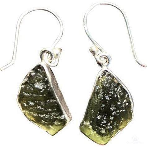 Moldavite Earrings: Ancient Cosmic Jewels