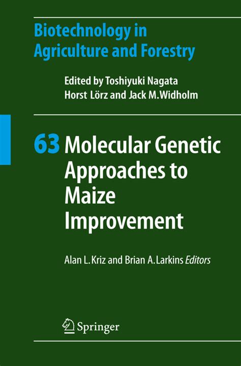 Molecular Genetic Approaches to Maize Improvement Kindle Editon