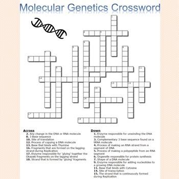 Molecular Genetic Unit Crossword Answer Kindle Editon