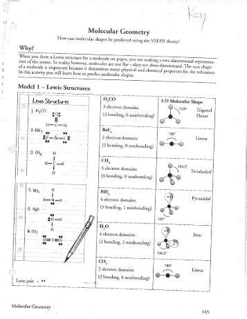 Molecular Geometry Answer Key PDF