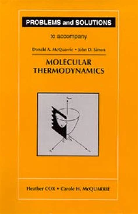 Molecular Thermodynamics Mcquarrie Solutions Kindle Editon