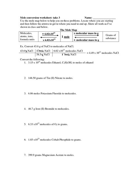 Moles Practice Worksheet With Answers Epub