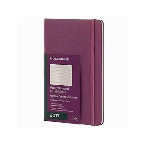 Moleskine 2016 2017 Weekly Notebook Violet Doc