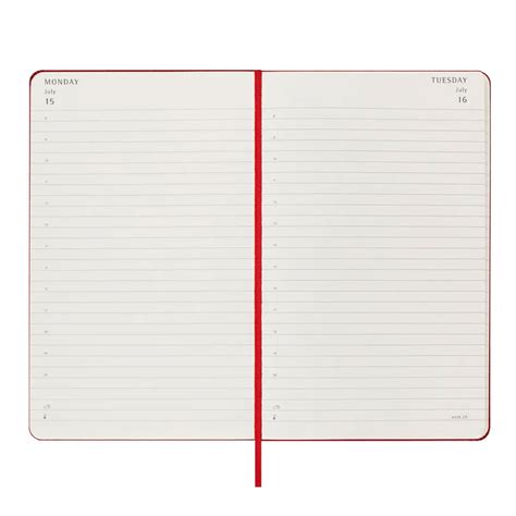 Moleskine Daily Planner Large Scarlet Doc