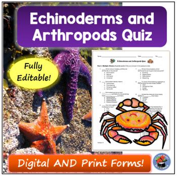 Mollusks Arthropods And Echinoderms Test With Answers Kindle Editon