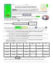 Momentum Energy And Collisions Lab Answer Key Reader