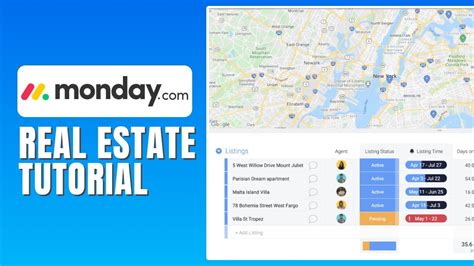 Monday Com Real Estate Template
