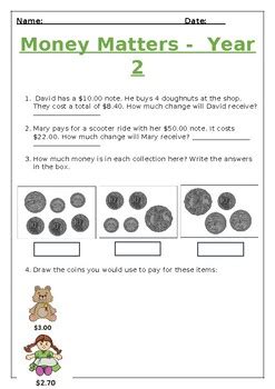 Money Matters Teacher Answer Sheet Epub