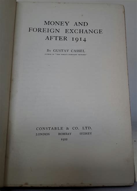 Money and Foreign Exchange After 1914 Kindle Editon