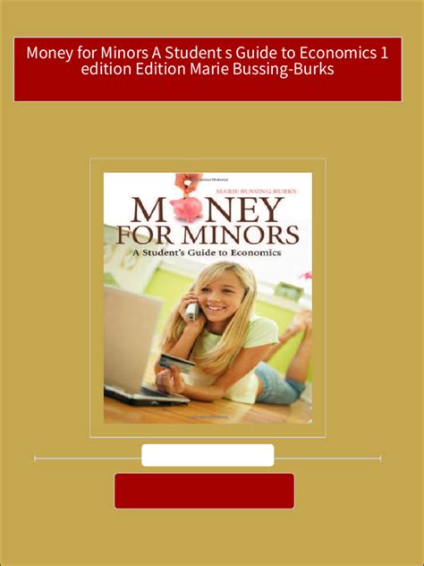 Money for Minors: A Student's Guide to Economics Reader