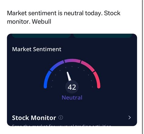 Monitor market sentiment: