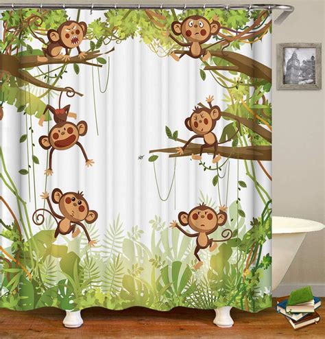 Monkey Shower Curtains: The Ultimate Statement Piece for Your Bathroom