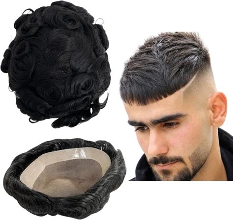 Mono Base With NPU Side Hair Toupee For Men