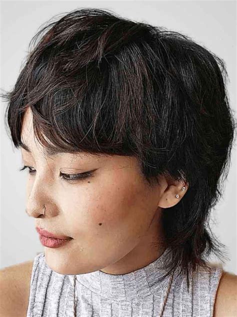 Mono Wig 12" Black Synthetic Without Bangs Shoulder Length Straight Wigs