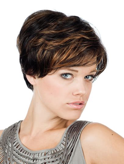 Monofilament Fashionable With Bangs Straight Short Wigs 2025