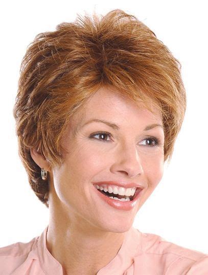 Monofilament No-fuss Layered Wavy Short Wigs