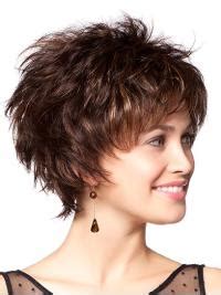 Monofilament Online Layered Wavy Short Wigs