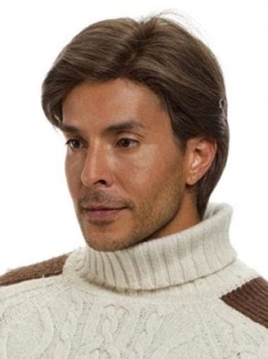 Monofilament Straight Remy Human Hair High Quality Men Wigs