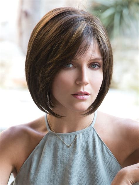 Monofilament Synthetic 9" Straight Ombre/2 tone Chin Length Wigs Bob Style