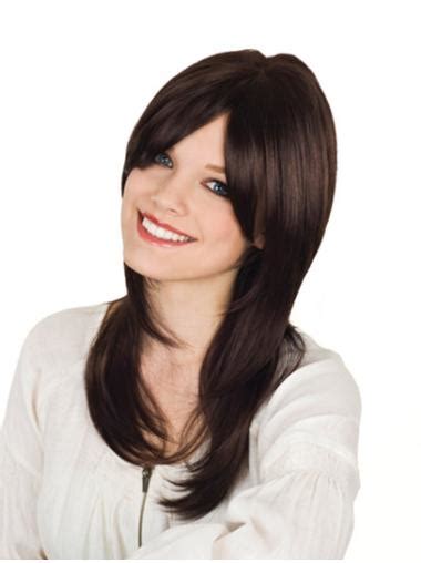 Monofilament Wavy Remy Human Hair Shining Long Wigs