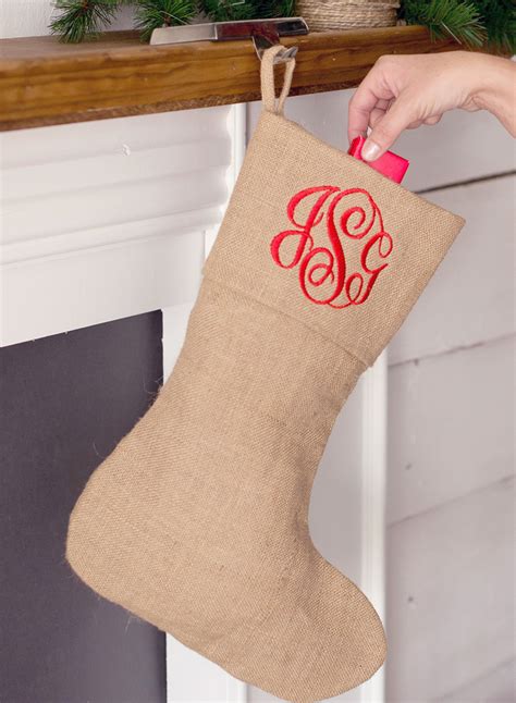 Monogrammed Stockings: