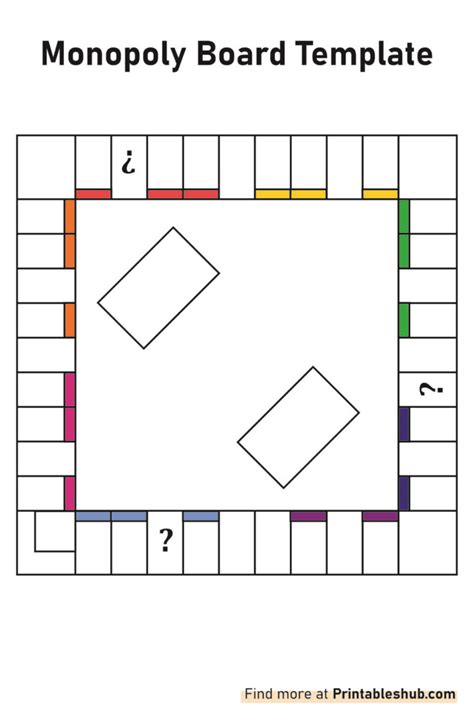Monopoly Blank Board Template