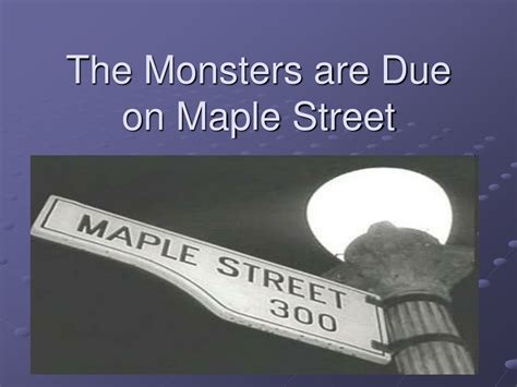 Monsters Are Due on Maple Street: A Chilling Tale of Paranoia and Division