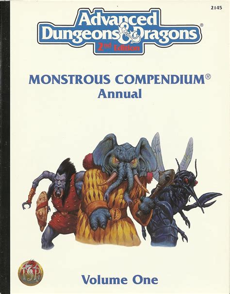 Monstrous Compendium Annual Volume 1 Advanced Dungeons and Dragons 2nd Edition Doc