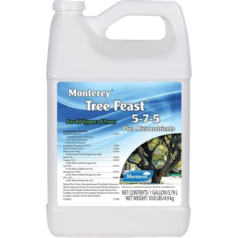 Monterey 1 Gallon Concentrate Tree Feast 5-7-5 Fertilizer Review: A Detailed Analysis