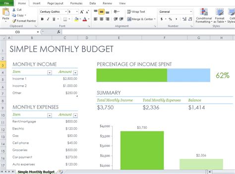 Monthly Budget Template Excel