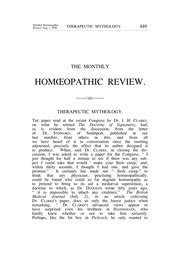 Monthly Homoeopathic Review Volume 35 Reader