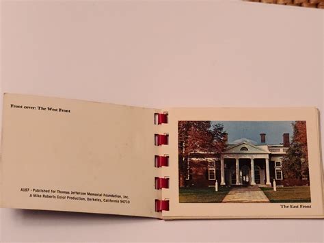 Monticello Charlottsville Virginia 1948 Souvenir Letter Booklet Reader