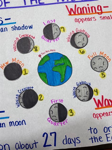 Moon Phases Anchor Chart