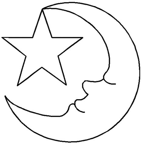 Moon Star Template