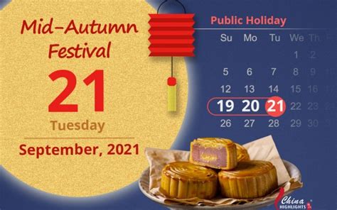 Mooncake Festival 2021 Singapore Date: September 21st