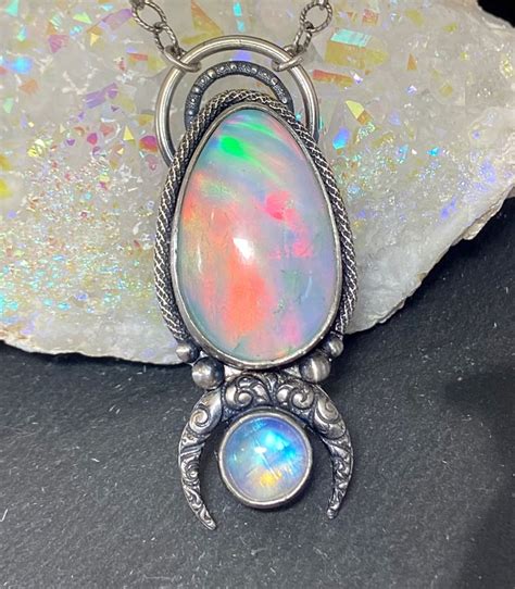 Moonstone Necklace: Shimmering Luminosity for Your Celestial Charm