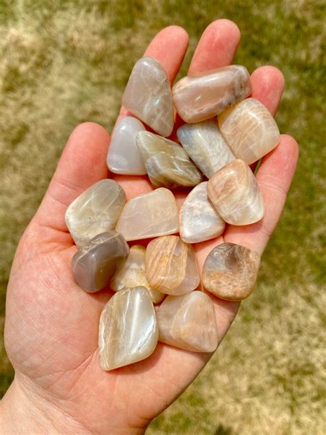 Moonstone Tumbled: A Shimmering Talisman of Intuition and Nurturing